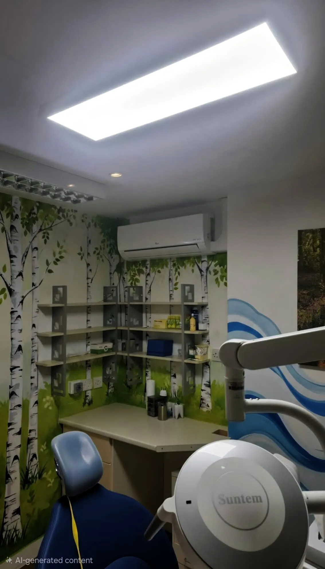 Air conditioning in a dental clinic treatment room